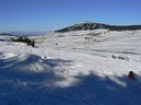 Le plateau du Mézenc l'hiver.
